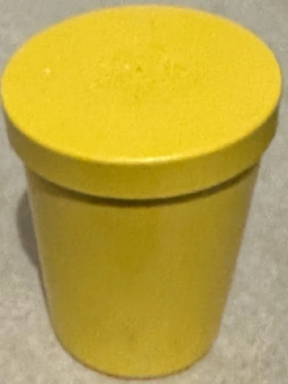 Bright Yellow Party Favor Canister with Lid